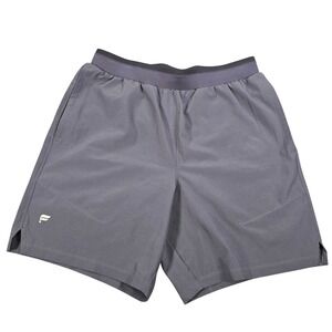 Fabletics Mens S Training Shorts Gray Elastic Waist Athletic Gym Running